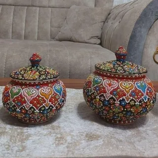 ظروف سفالی میناکاری