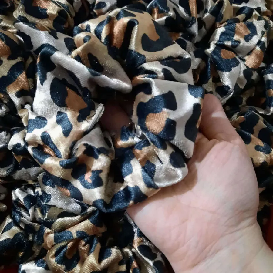 کش مو پلنگی مخمل شاین