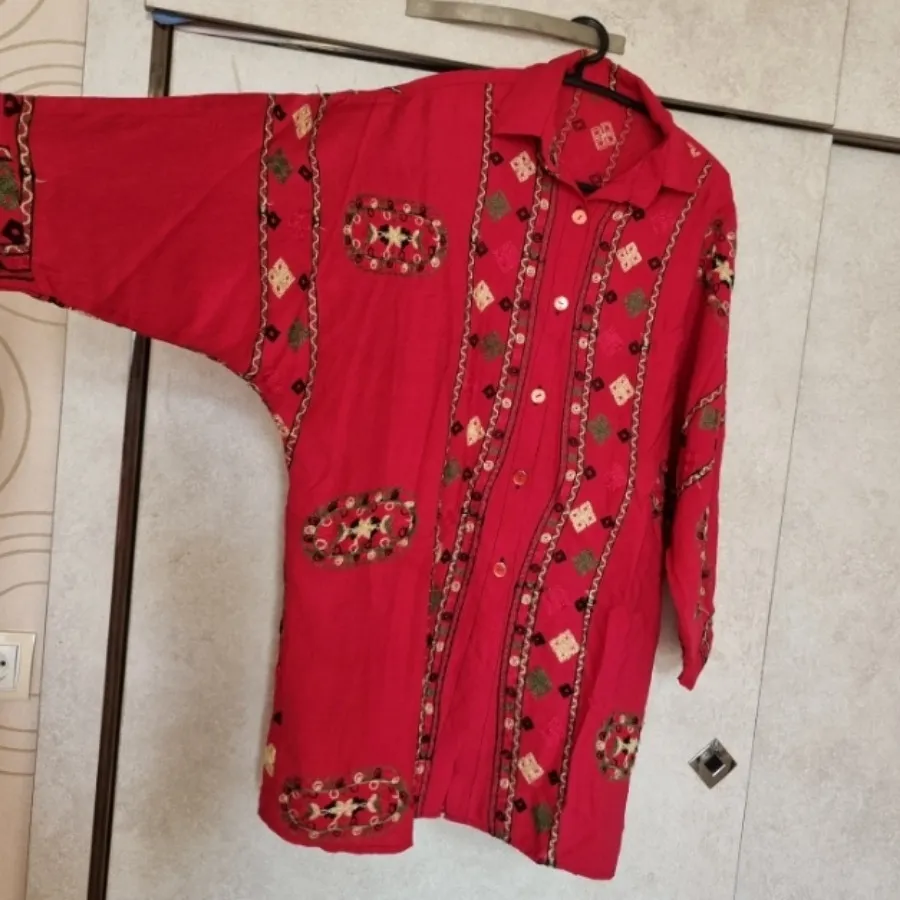 مانتو پانچ خامه دوزی