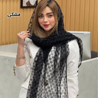 شال توری مخمل برجسته