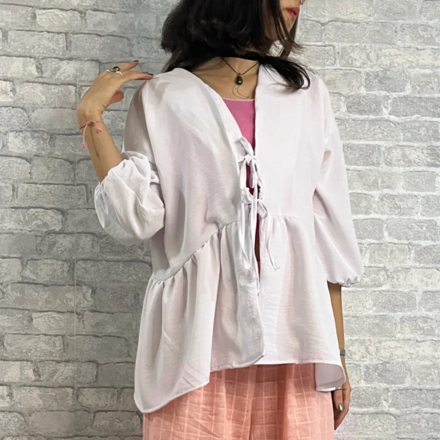 شومیز عروسکی سفید