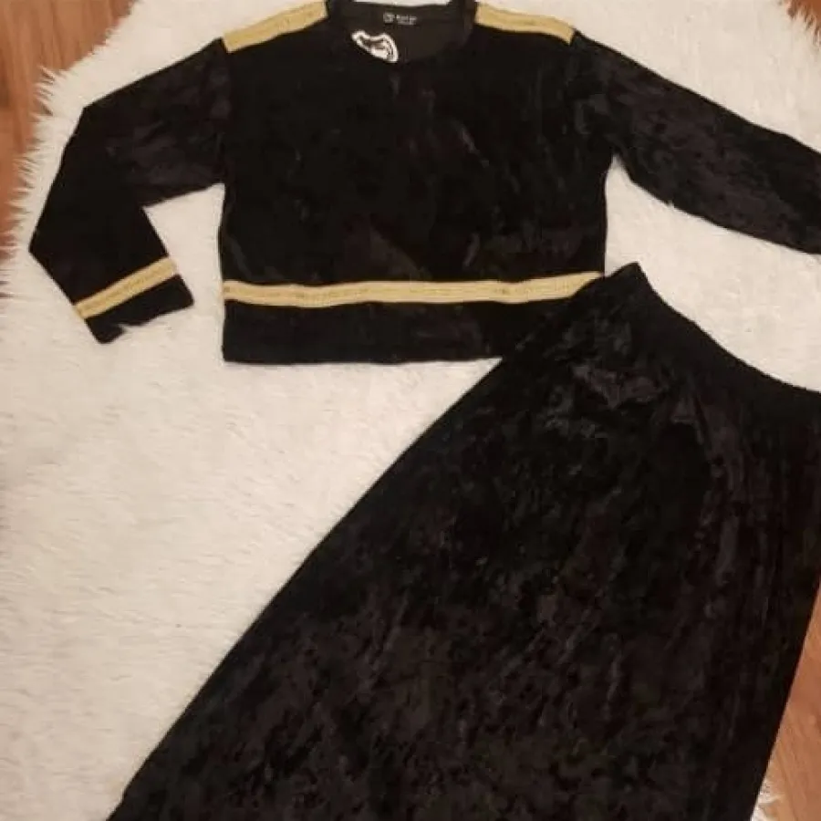 بلوز و دامن جنس مخمل