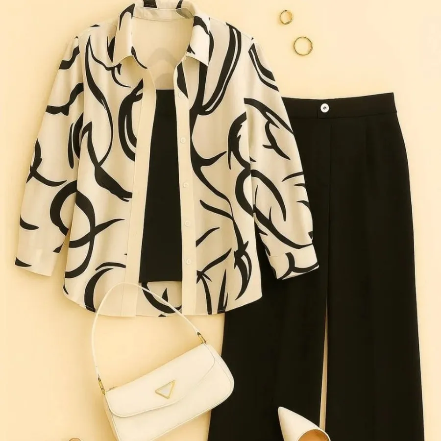 ست شومیز شلوار مجلسی