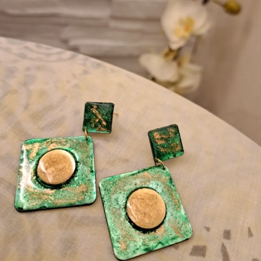 گوشواره هنری کار دست