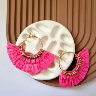 گوشواره حصیری بادبزنی