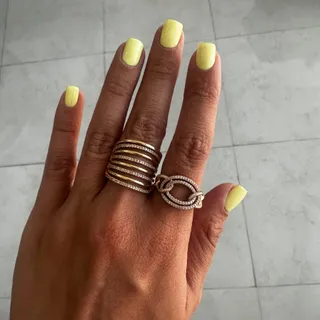 دو‌عدد انگشتر باهم استیل