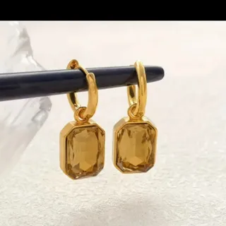 گوشواره سنگ شامپاینی