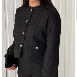 کراپ کت مشکی