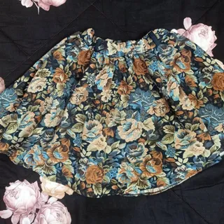 دامن کرپ گلدار دخترانه