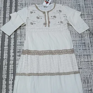 پیراهن ساحلی خامه دوزی