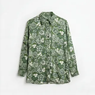 شومیز جذاب و خاص سبز رنگ