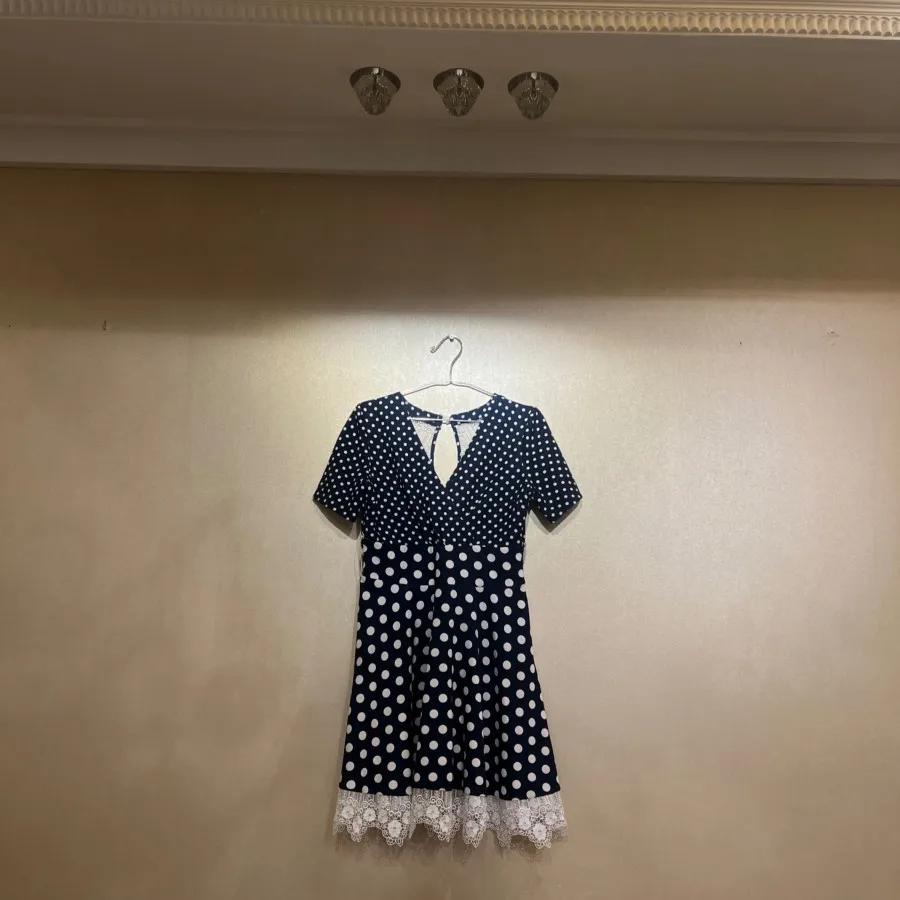 پیراهن کلوش خالخالی