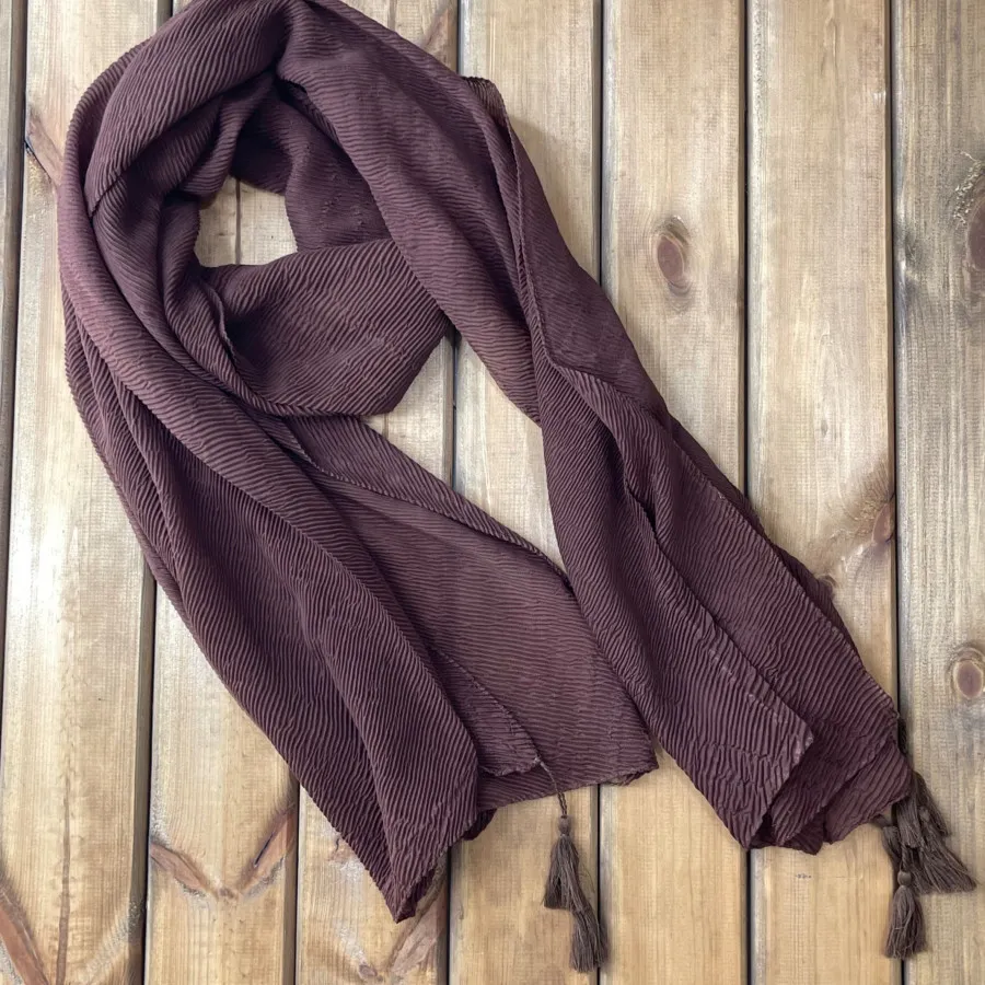 شال قهوه ای