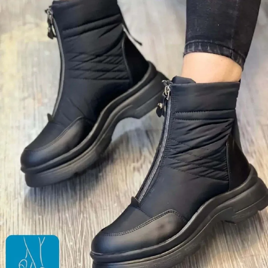 بوت کپشنی جلو زیپ