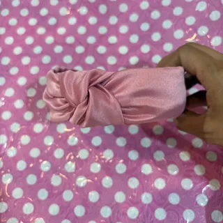 تل گره ای ساتن صورتی