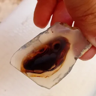 آویز  عقیق شجر چشم دار