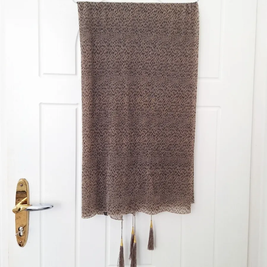 روسری پلیسه شاین پلنگی