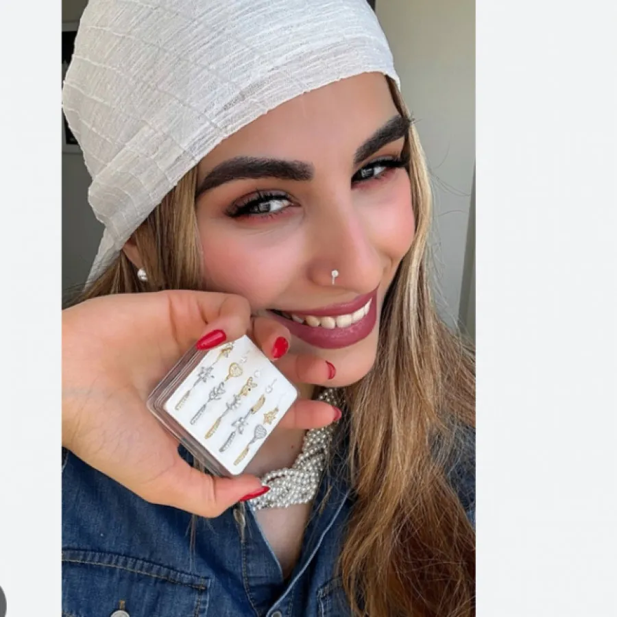 پیرسینگ فیک نقره