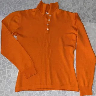 بلوز نارنجی پشمی نازک