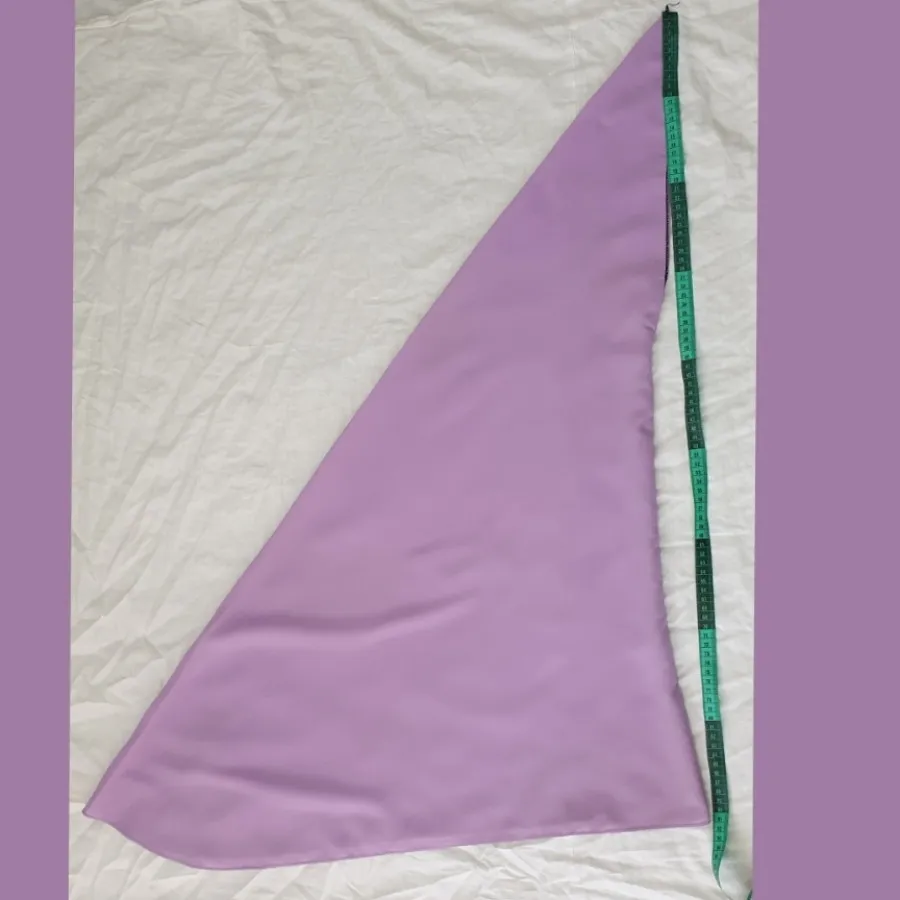 مقنعه کرپ سوسنی/یاسی قد90