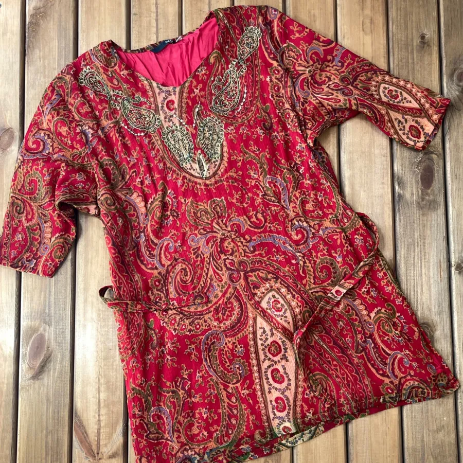 تونیک حریر آستر دار