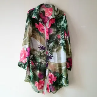 تونیک حریر بلند زنانه