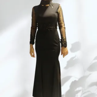 لباس مجلسی مشکی بلند