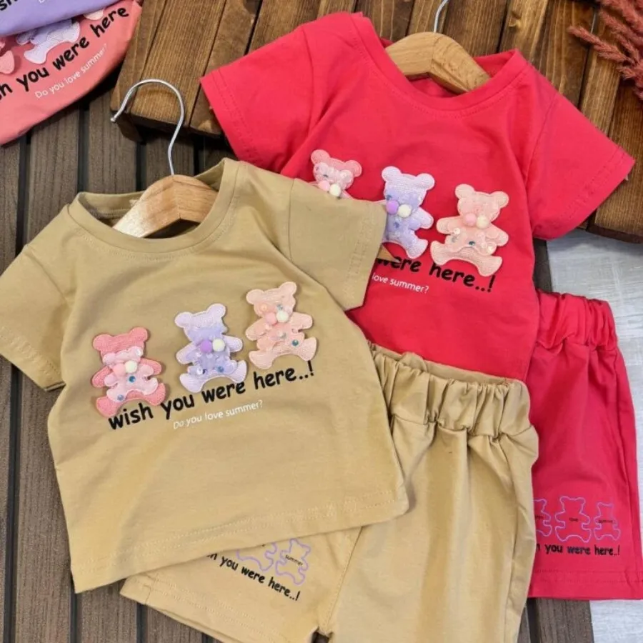 تیشرت شلوارک سه خرس 1تا2س