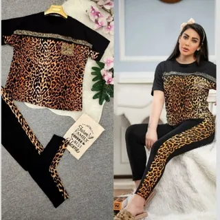 ست تیشرت لگ پلنگی