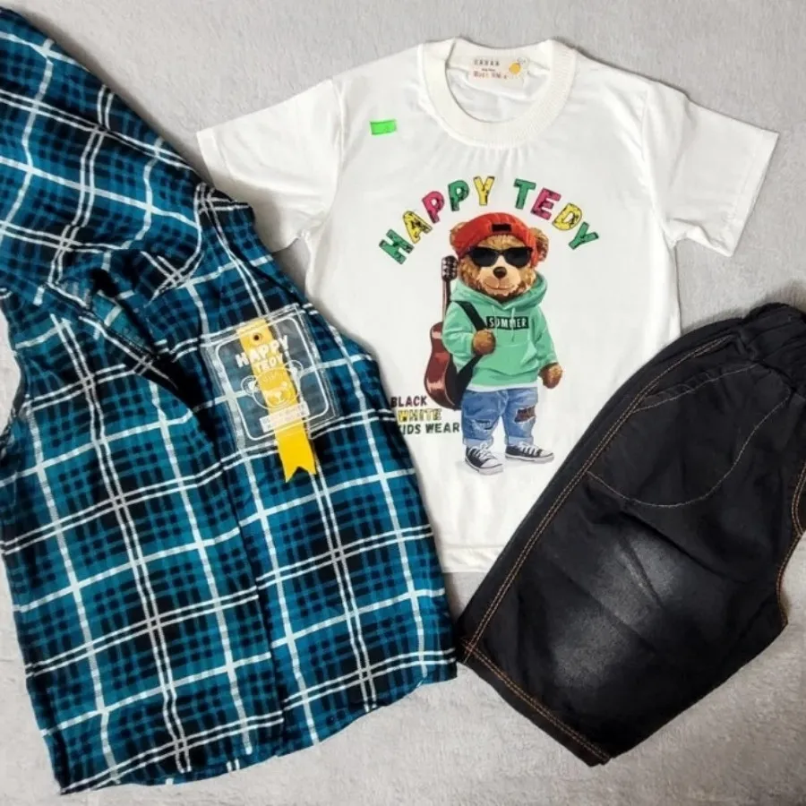 سه تکه پسرانه سبزابی