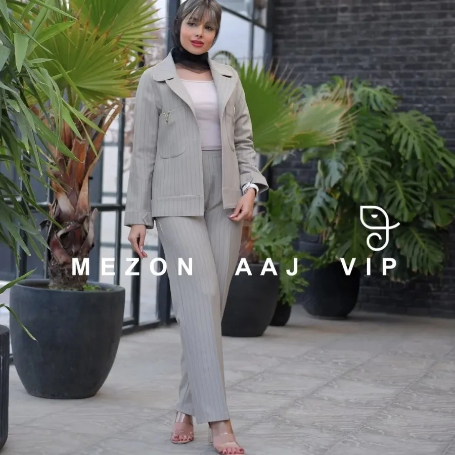 ست کراپ کت و شلوار دیپلما