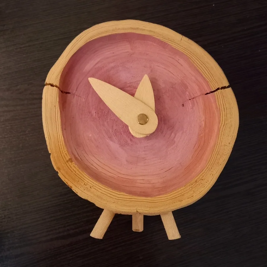 ساعت چوبی رومیزی