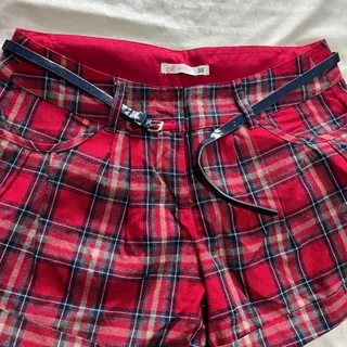 شلوارک چهارخونه کار ترک