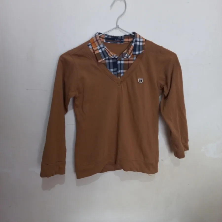 بلوز یقه دار بچه گانه