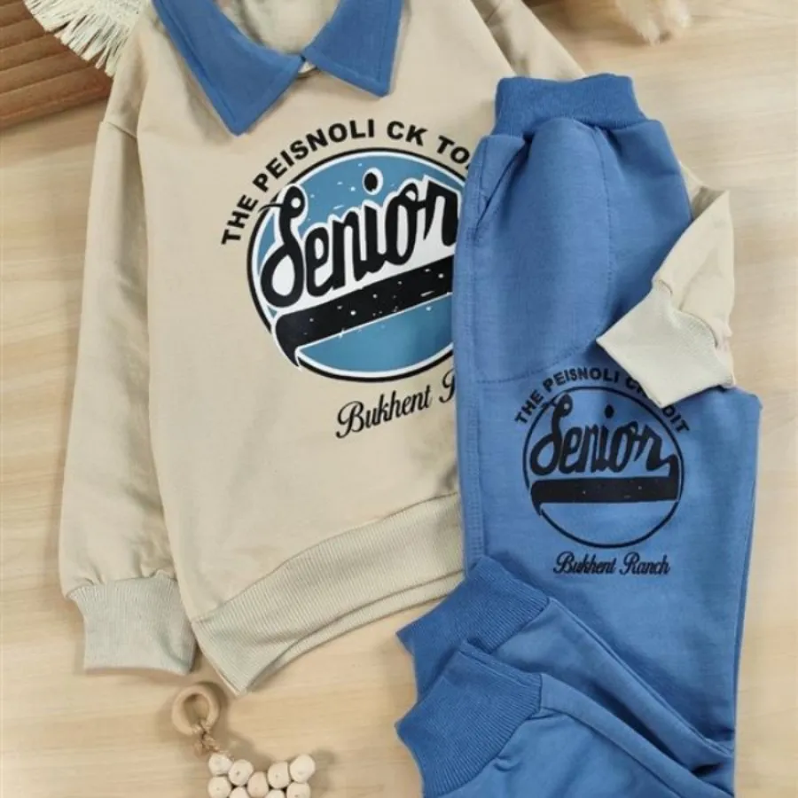 بلوز شلوار یقه دار