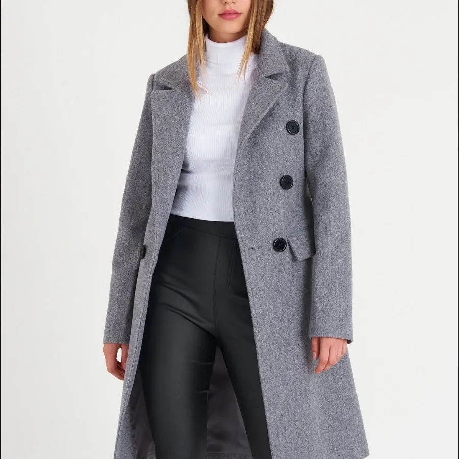 پالتو طوسی زمستانه