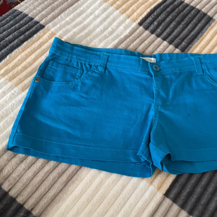 شلوارک لی آبی ترک