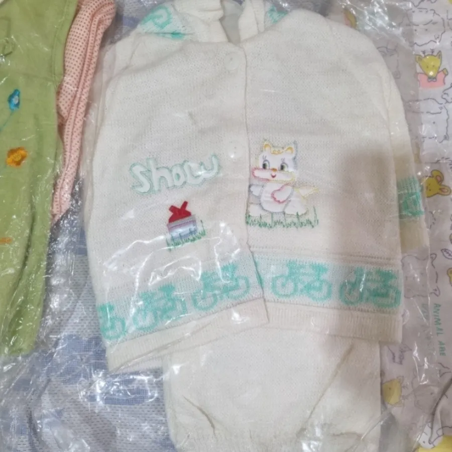 لباس نوزادی جنس بافت