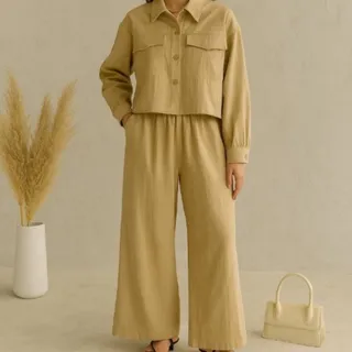 ست کت وشلوار جنس لنین