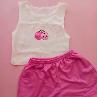 ست کراپ شورتک گیلاس