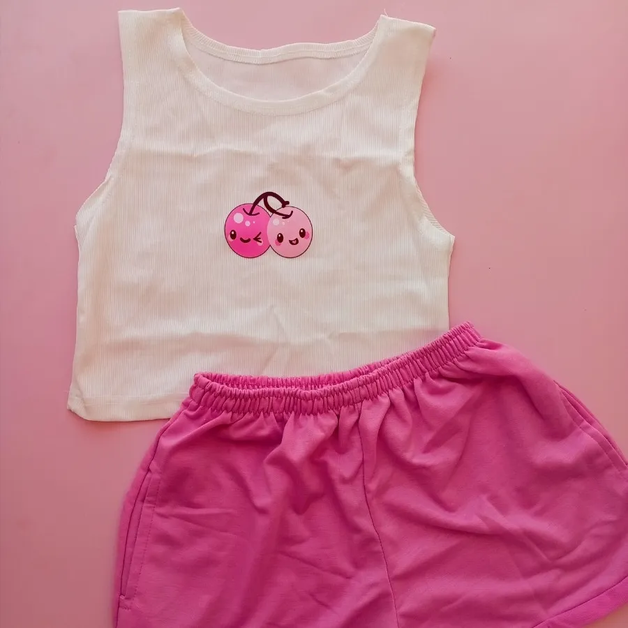 ست کراپ شورتک گیلاس