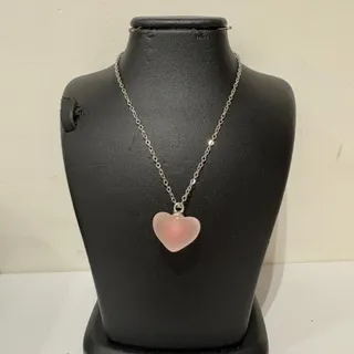 گردنبند قلب مات