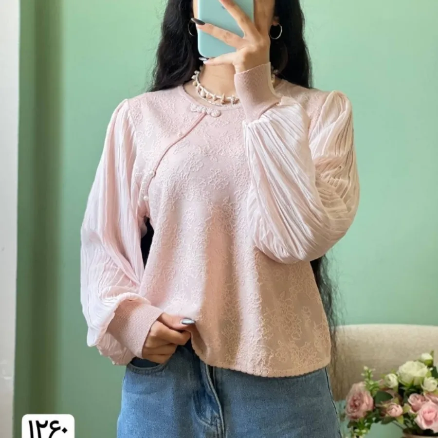 بلوزبافت مجلسی گرم