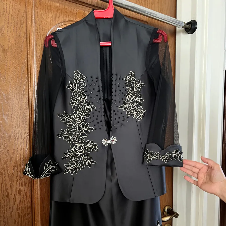 کت دامن مجلسی مشکی شیک