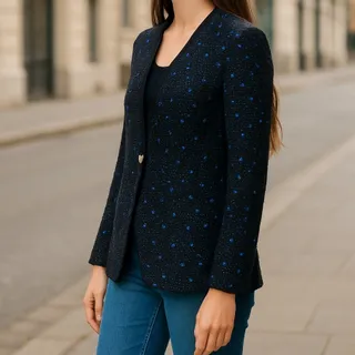 مانتو شکوفه آبی?