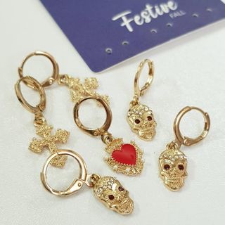 پک گوشواره طلایی هالووین