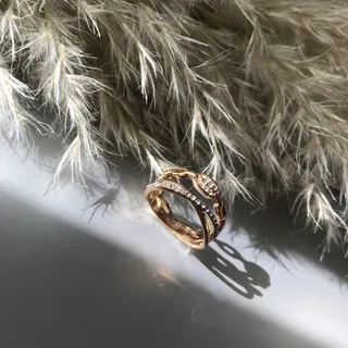 انگشتر زنانه سه لاین?