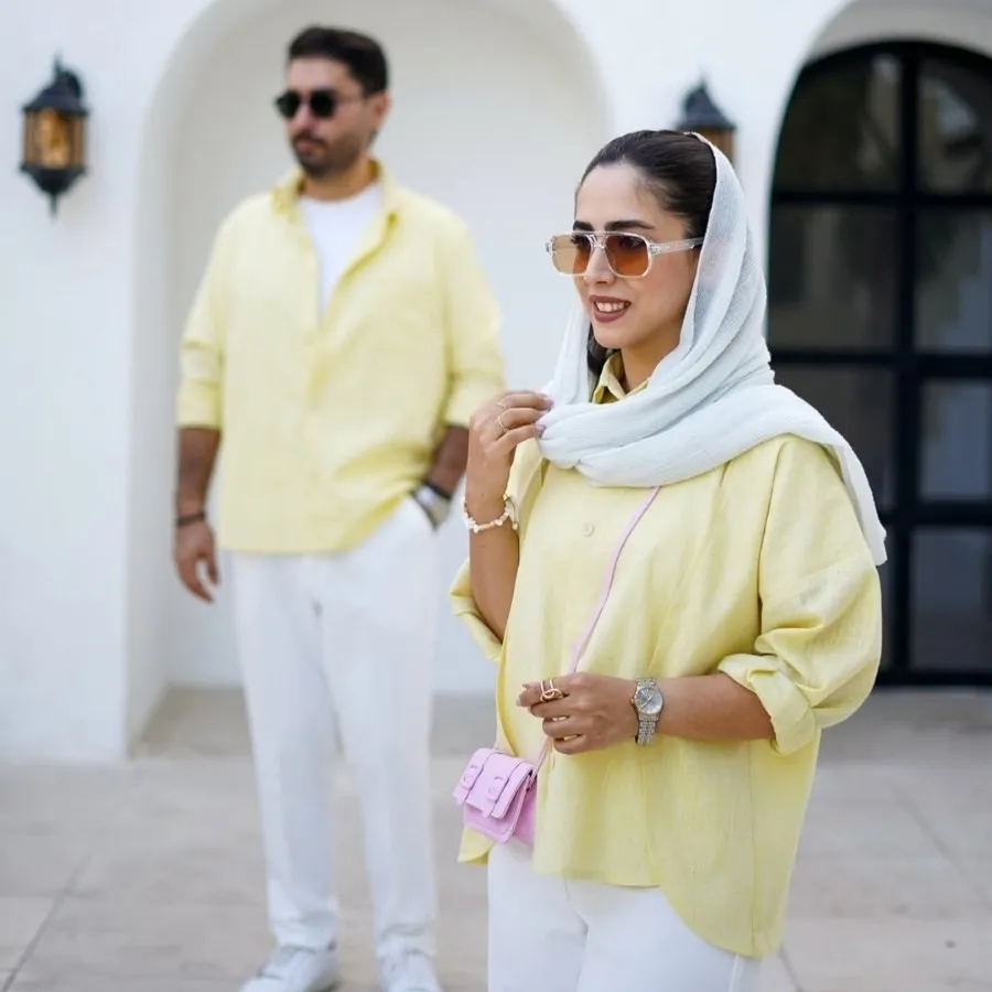 ست مانتو و پیراهن کاپل