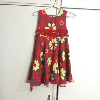 پیراهن نخی دخترانه