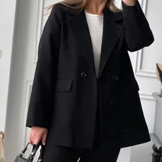 کت مشکی آستردار